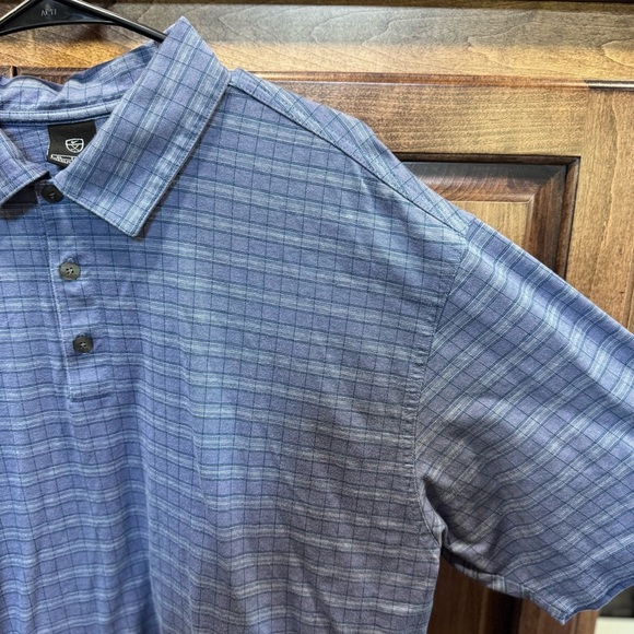 Nike Golf Dri-Fit Polo Shirt Men’s XL Blue Plaid Check Pattern - Picture 3 of 9